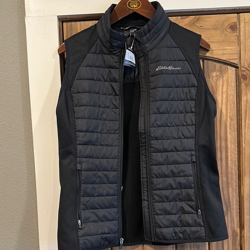 Eddie Bauer Women's Black Quilted Vest